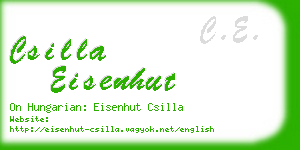 csilla eisenhut business card